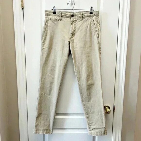 GAP Mens Pants Modern Slim Fit Chinos GapFlex Khaki Tan Size 32x32 - Picture 4 of 14